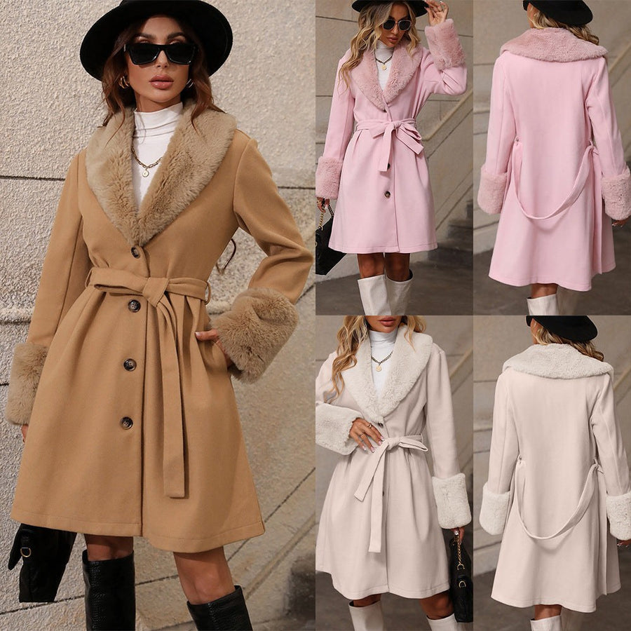 Seline | Women's Tie Belt Belted Soft Elegant Lightweight Jacket