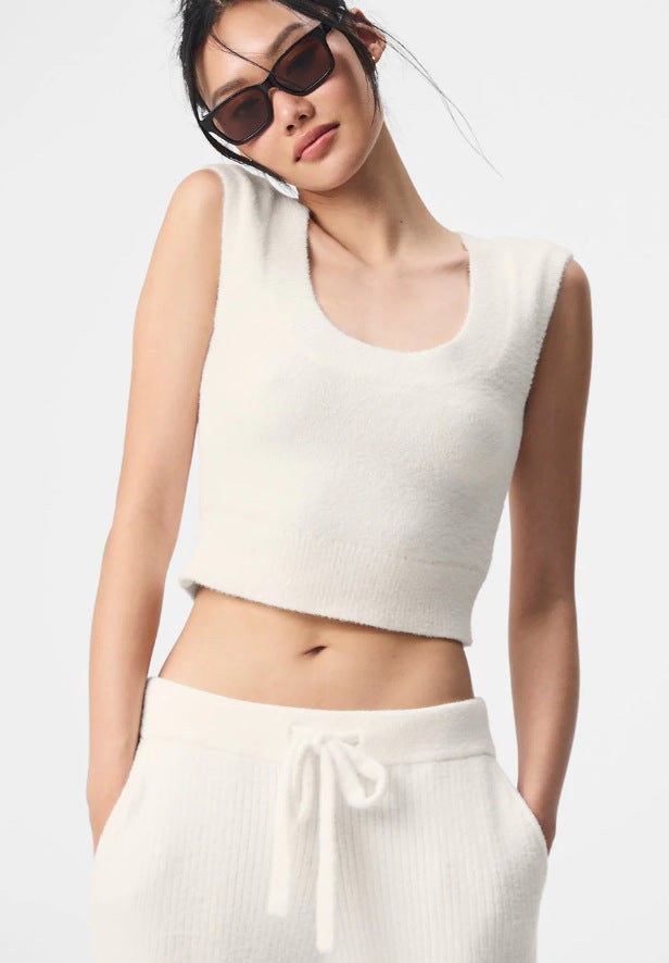 Serafina | Women's Sleeveless Knit Top in White