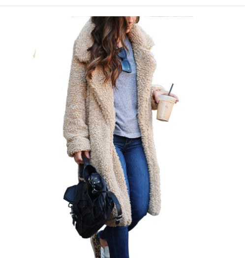 Serena | Women's Cozy Pockets Coat in Hellbeig