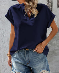 Severine | Women's Casual Blouse in Deep Blue