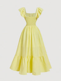 Sibyl | Women's Off-Shoulder Ruffled Cocktail Maxi Dress