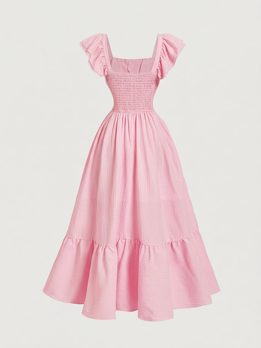 Sibyl | Women's Off-Shoulder Ruffled Cocktail Maxi Dress