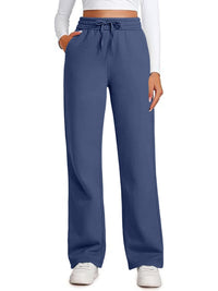 Sibyl | Women's Elastic Waist Casual Pants – Dress Pants in Blue