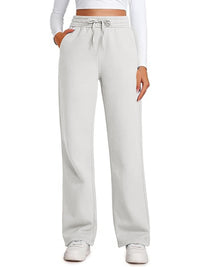 Sibyl | Women's Elastic Waist Casual Pants – Dress Pants in White