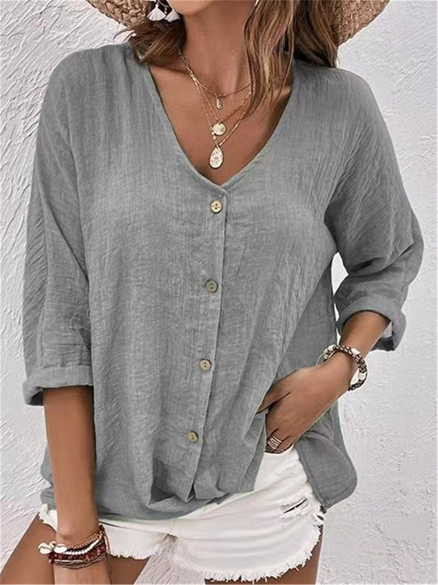 Sidonie | Women's Blouse in Gray