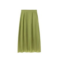 Sigismunda | Women's Satin Skirt in Green