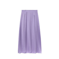 Sigismunda | Women's Satin Skirt in Purple