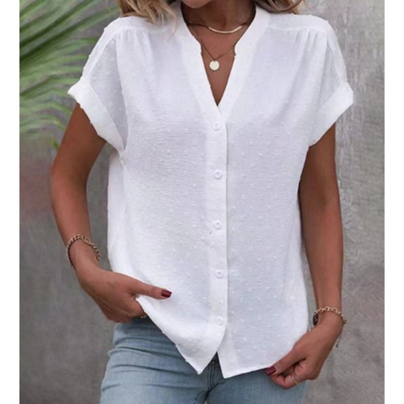 Sigrid | Women's Short Sleeve Casual Blouse