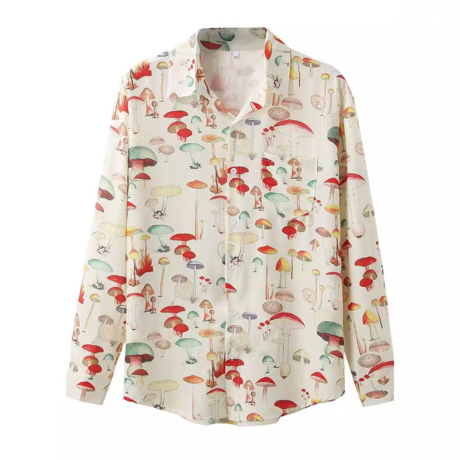 Sigrid | Women's Long Sleeve Shirt in Pilz