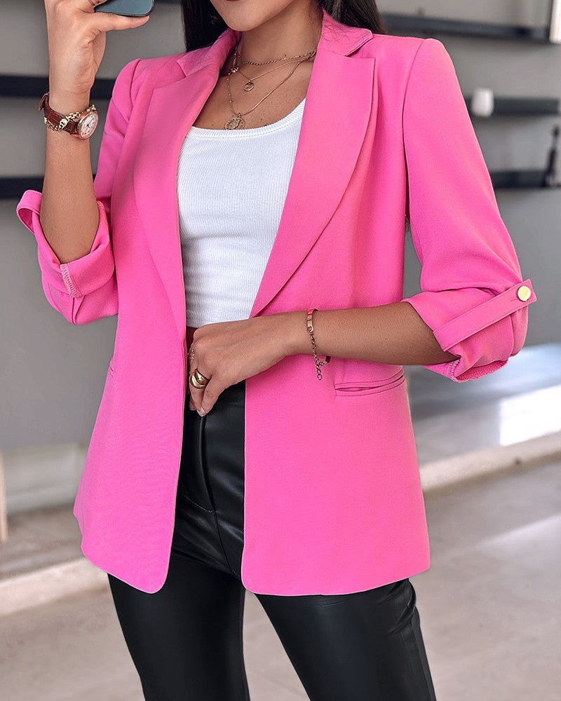 Sinclaire | Women's Elegant Fashionable Blazer in Magenta