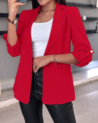 Sinclaire | Women's Elegant Fashionable Blazer in Red
