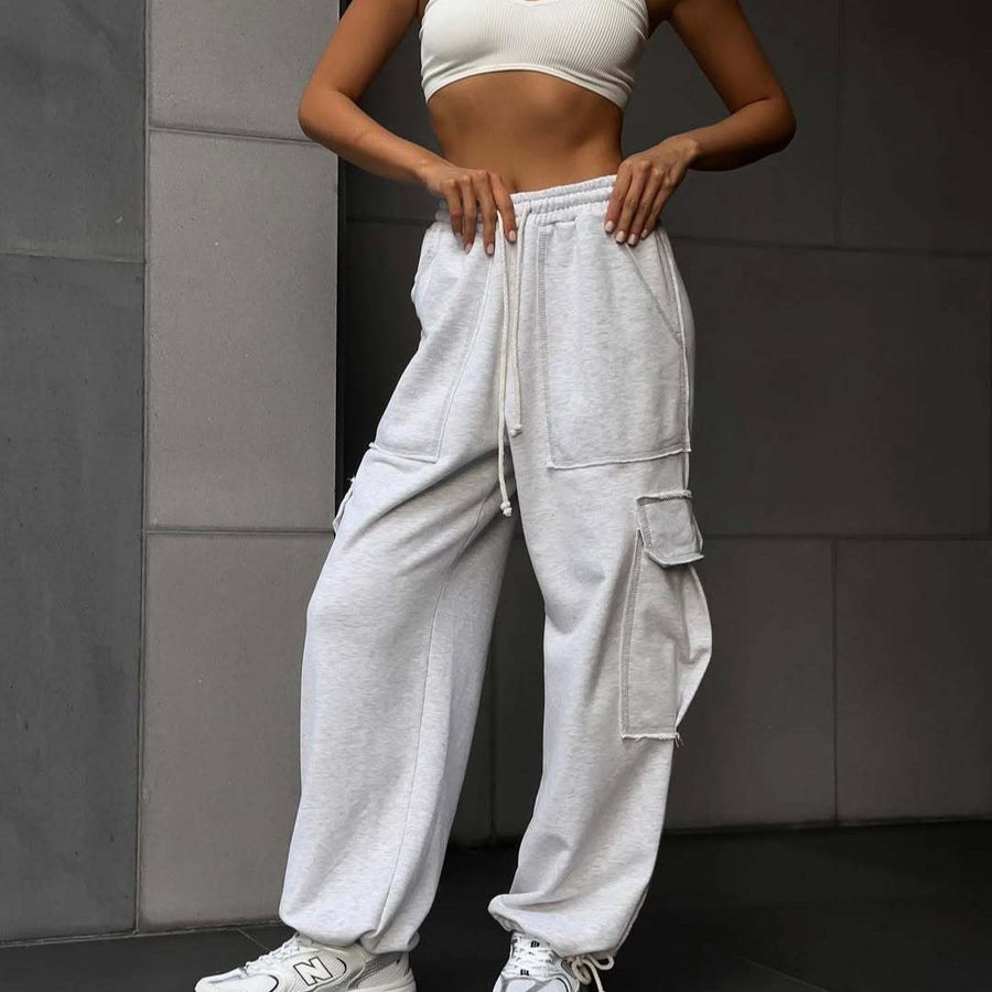Siobhan | Women's Elastic Waist Pockets Pants – Dress Pants