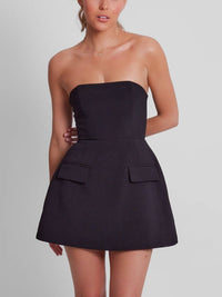 Soraya | Women's Strapless A-Line Cocktail Mini Dress