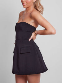 Soraya | Women's Strapless A-Line Cocktail Mini Dress