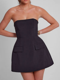 Soraya | Women's Strapless A-Line Cocktail Mini Dress