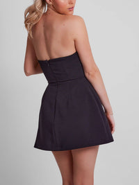Soraya | Women's Strapless A-Line Cocktail Mini Dress
