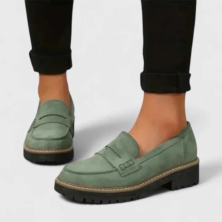 Stephanie | Women's Comfortable Loafers in Green
