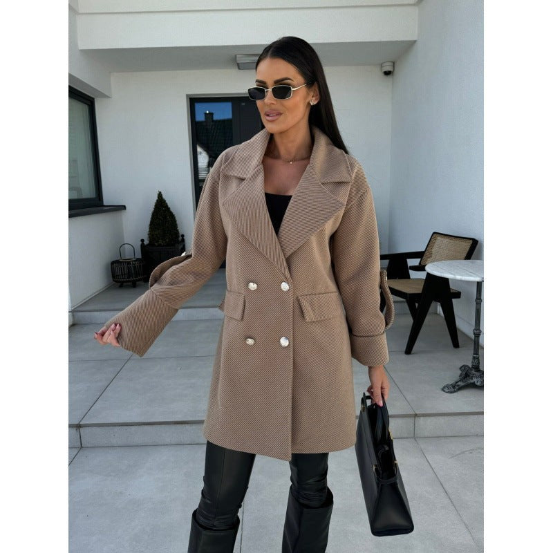 Sulamith | Women's Oversized Blazer in Khaki