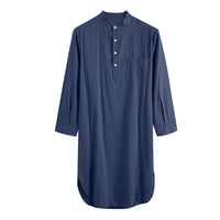 Svea | Women's Long Sleeve Modern Shirt in Blue