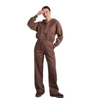 Sybilla | Women's Zip Pockets Hooded Jacket