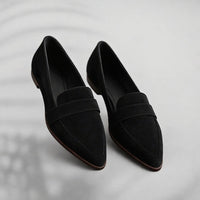 Sybilla | Women's Cushioned Comfortable Loafers in Black