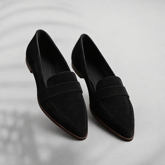 Sybilla | Women's Cushioned Comfortable Loafers in Black