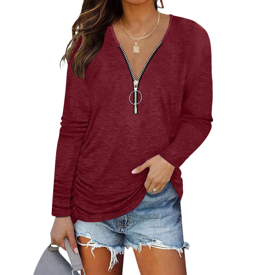 Sylvaine | Women's Top in Wine Red
