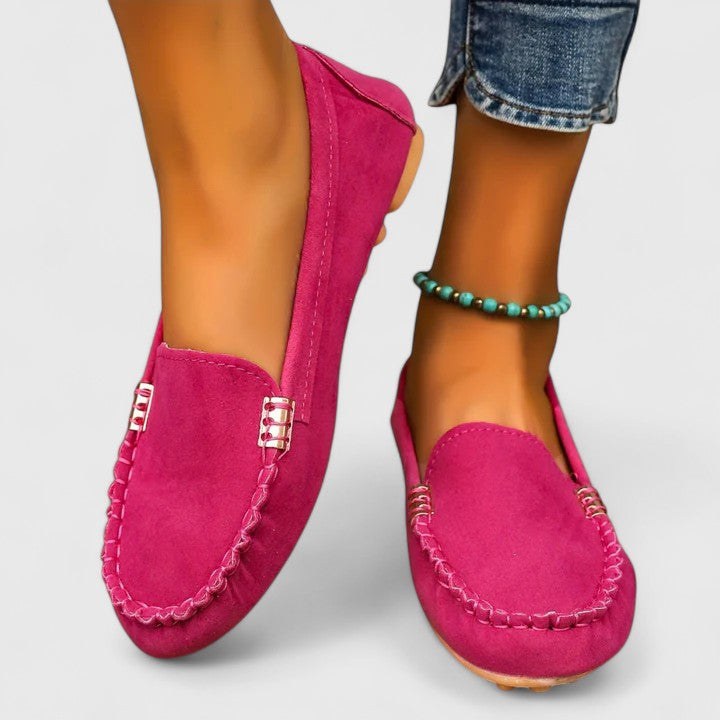 Sylvie | Women's Cushioned Elegant Comfortable Loafers in Pink