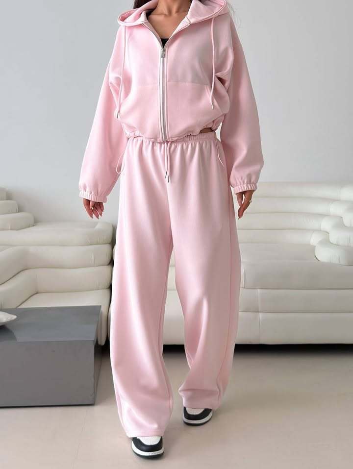 Sylvie | Women's Zip Hooded Jacket in Pink