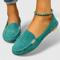 Sylvie | Women's Cushioned Elegant Comfortable Loafers in Turquoise