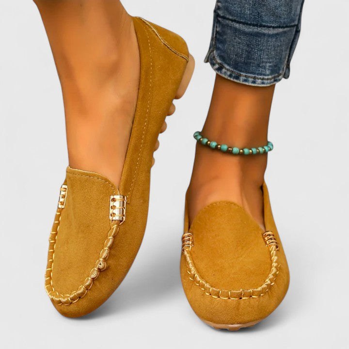Sylvie | Women's Cushioned Elegant Comfortable Loafers in Yellow