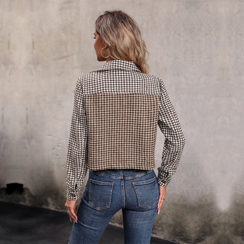 Talitha | Women's Pockets Jacket in Chestnut Brown