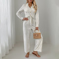 Tamsyn | Women's Button Detail Belted Elegant Jumpsuit