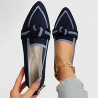 Tansy | Women's Slip-On Comfortable Loafers in Dark Blue