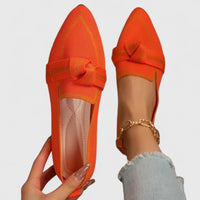 Tansy | Women's Slip-On Comfortable Loafers in Orange