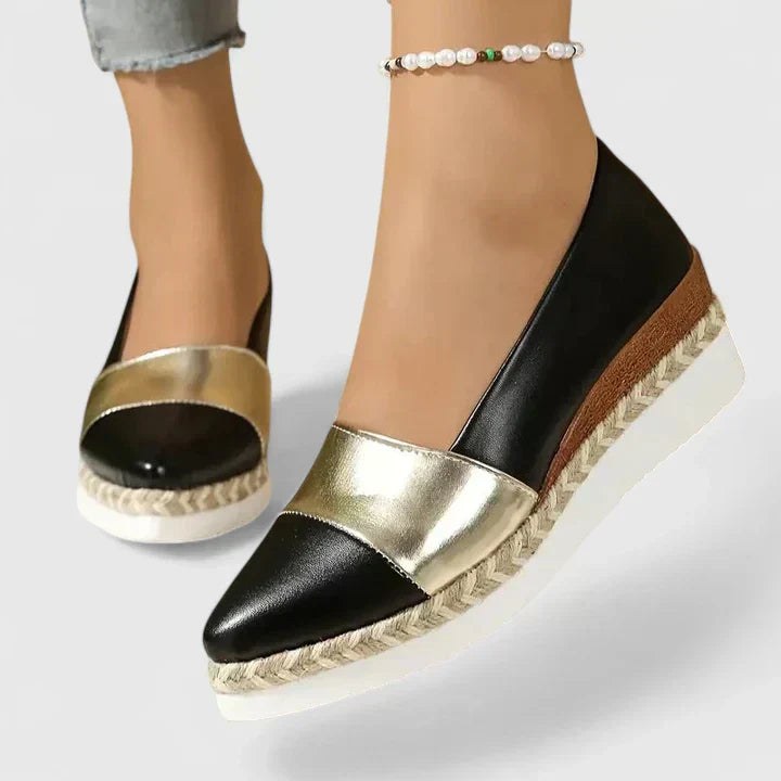 Tatiana | Women's Slip-On Cushioned Comfortable Loafers in Black