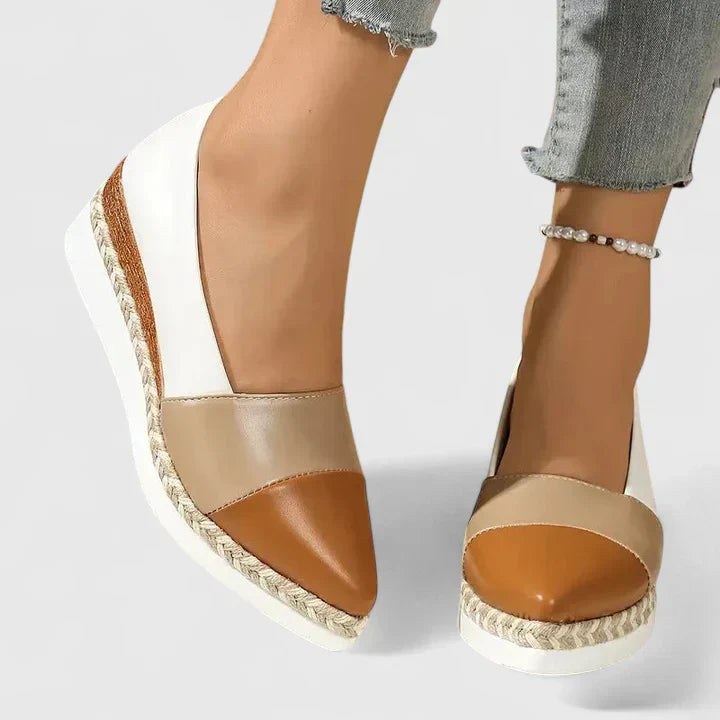 Tatiana | Women's Slip-On Cushioned Comfortable Loafers in Cream
