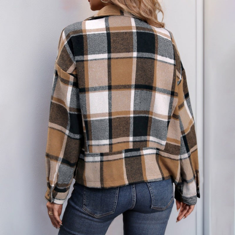 Tatiana | Women's Oversized Modern Jacket in Khaki