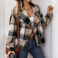 Tatiana | Women's Oversized Modern Jacket in Khaki