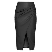 Teodora | Women's Slit Skirt – Maxi Skirt in Black