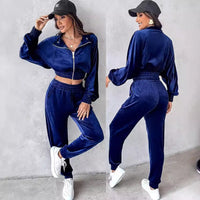 Teodora | Women's Elastic Waist Pockets Casual Tracksuit Set