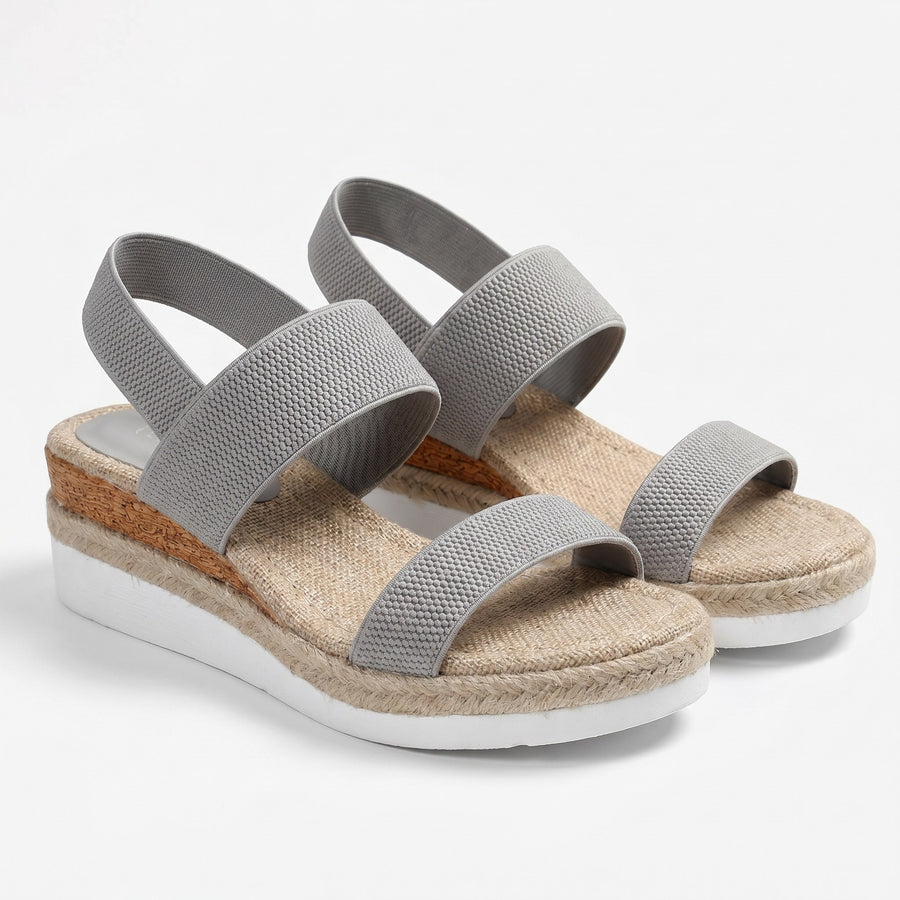 Teodora | Women's Cushioned Arch Comfortable Sandals in Gray