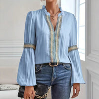 Thaddea | Women's Elegant Blouse in Blue