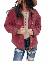 Theodora | Women's Button Detail Oversized Jacket