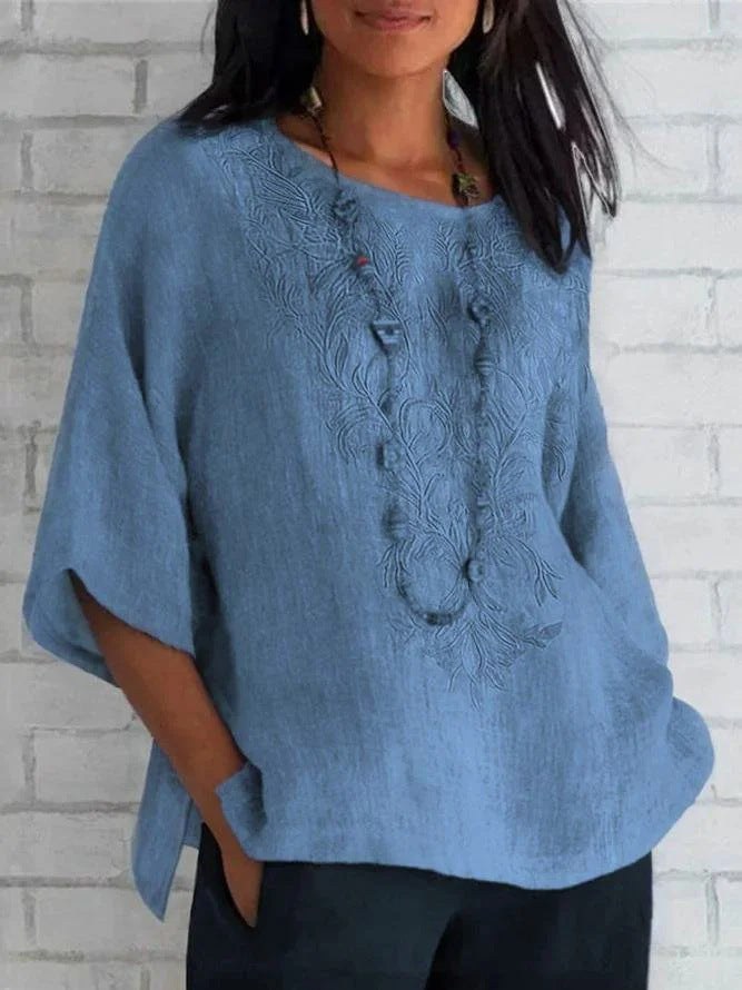 Theodosine | Women's Blouse in Blue