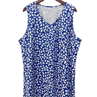 Thessalie | Women's Sleeveless Pockets Floral Top