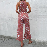 Tiffania | Women's Tie Belt Belted Elegant Fashionable Jumpsuit