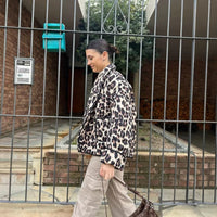 Tirzah | Women's Leopard Print Pockets Jacket
