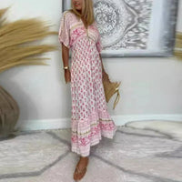 Tirzah | Women's Boho Print Maxi Dress