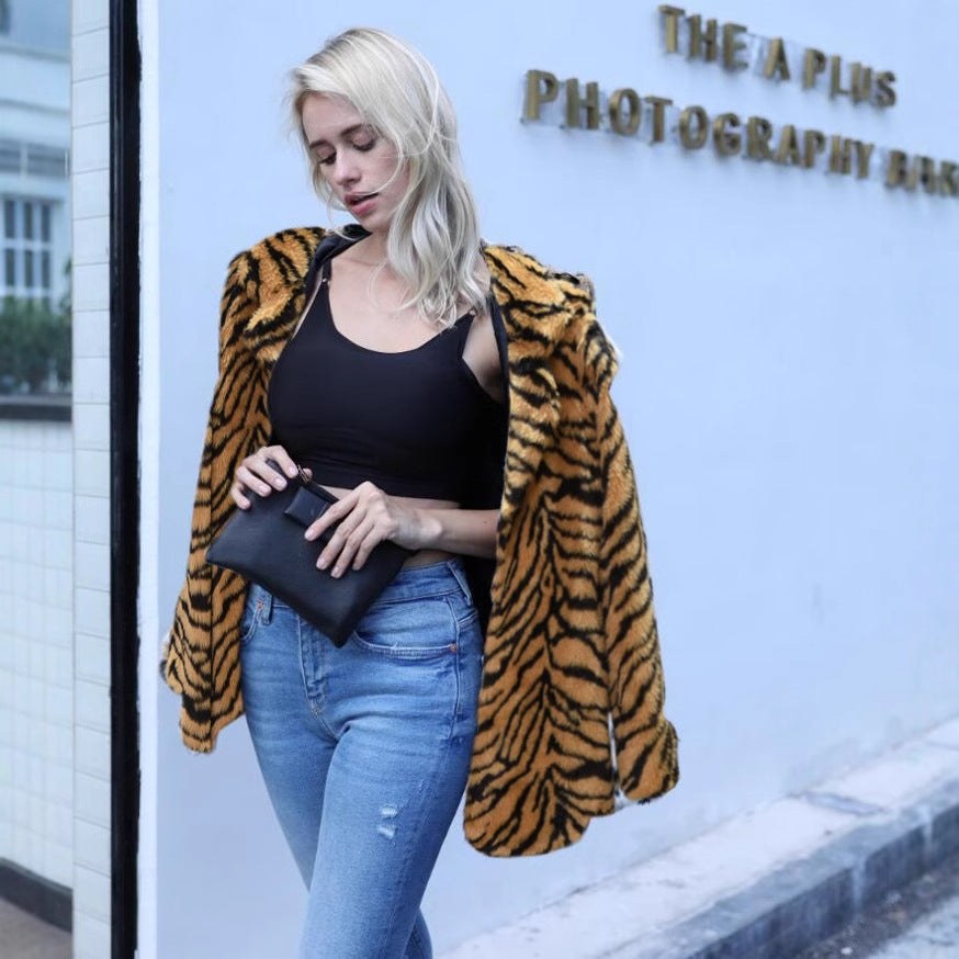 Tomasina | Women's Faux Fur Elegant Coat